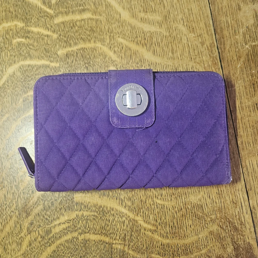 Vera Bradley Purple Quilted Wallet